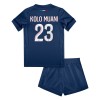 Maglia ufficiale Paris Saint Germain Kolo Muani 23 Casa 2024-25 per Bambino